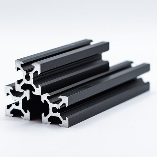 20x20 Aluminium V Slot Extrusion - Black Anodised
