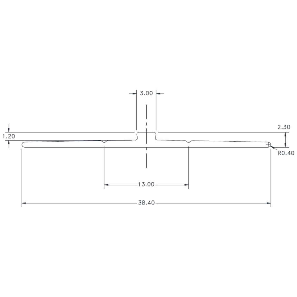 1.2mm Jointer - cross-section drawing