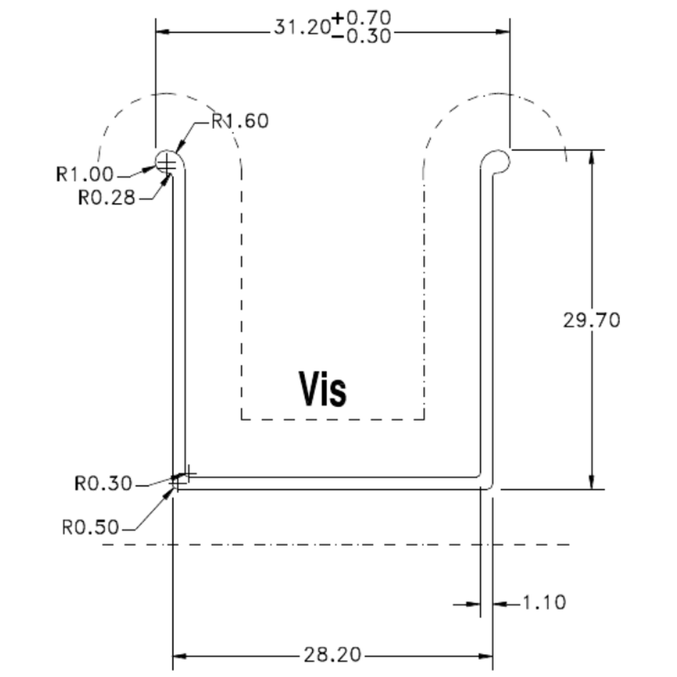 Cs - 33 - cross-section drawing