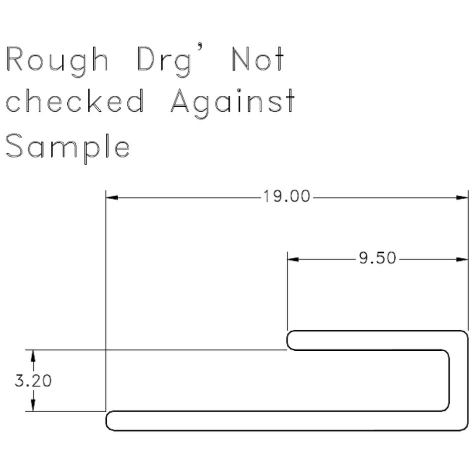 1/8" Cap - cross-section drawing