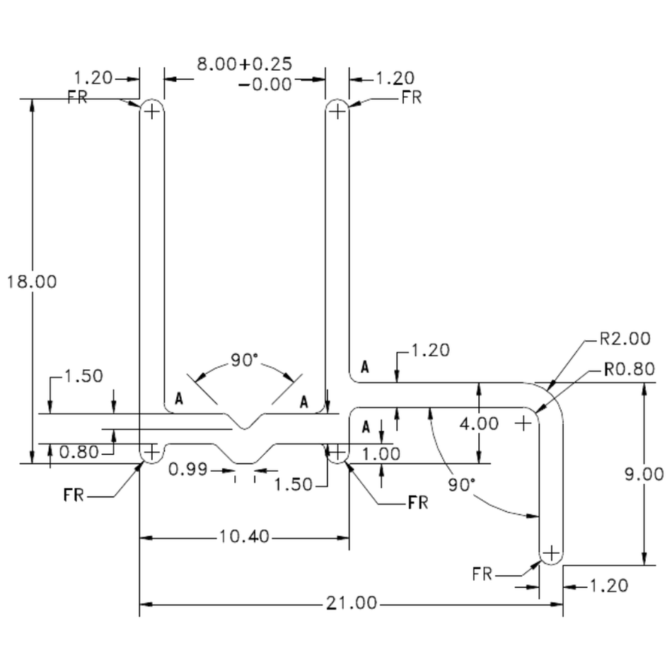 Acqutex Channel - cross-section drawing