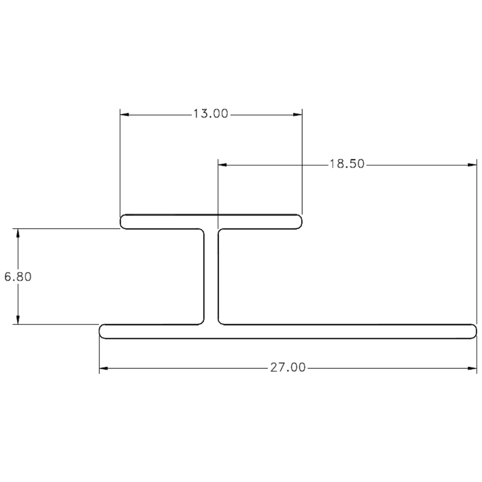1/4 Jointer - cross-section drawing