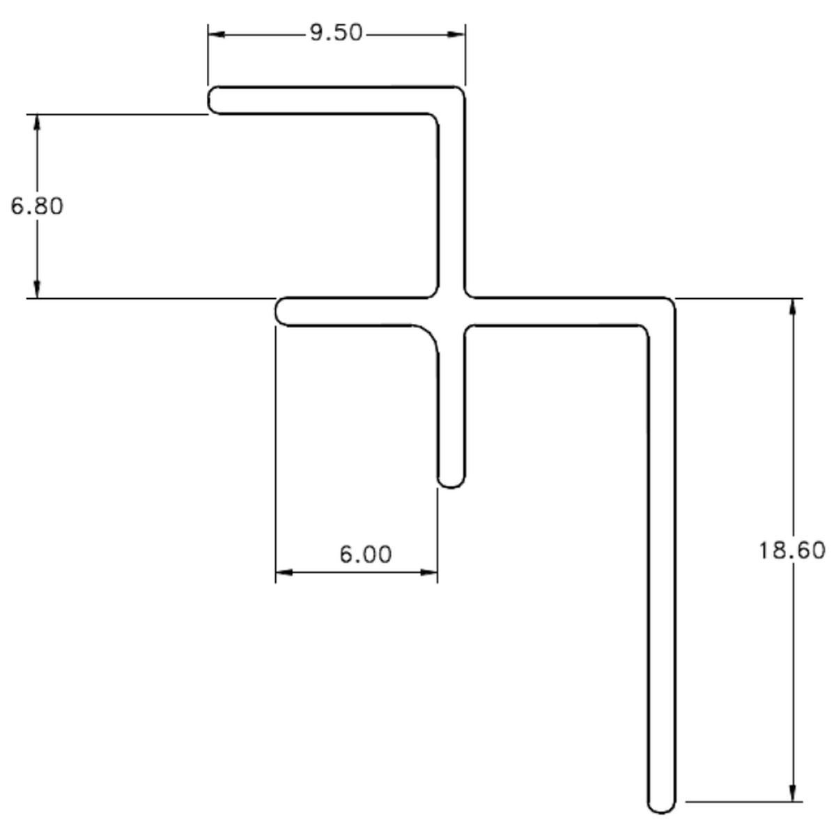 1/4" Internal - cross-section drawing